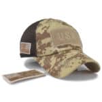 desert camouflag usa flag cap