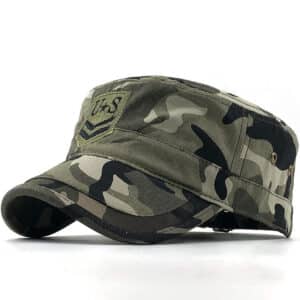Flat Top Military Cap
