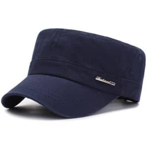 pure cotton flat-top cap