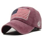 washed distressed usa cap