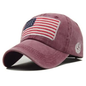 washed distressed usa cap