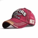 burgundy premium vintage baseball cap
