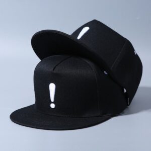 exclamation mark embroidered cap