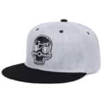 skull embroidery cap