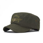 camouflage flat-top army hat