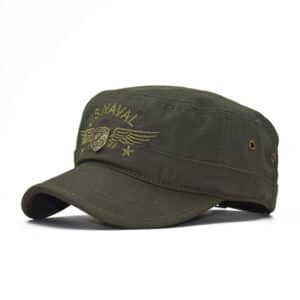 camouflage flat-top army hat
