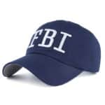 blue navy fbi cotton baseball cap
